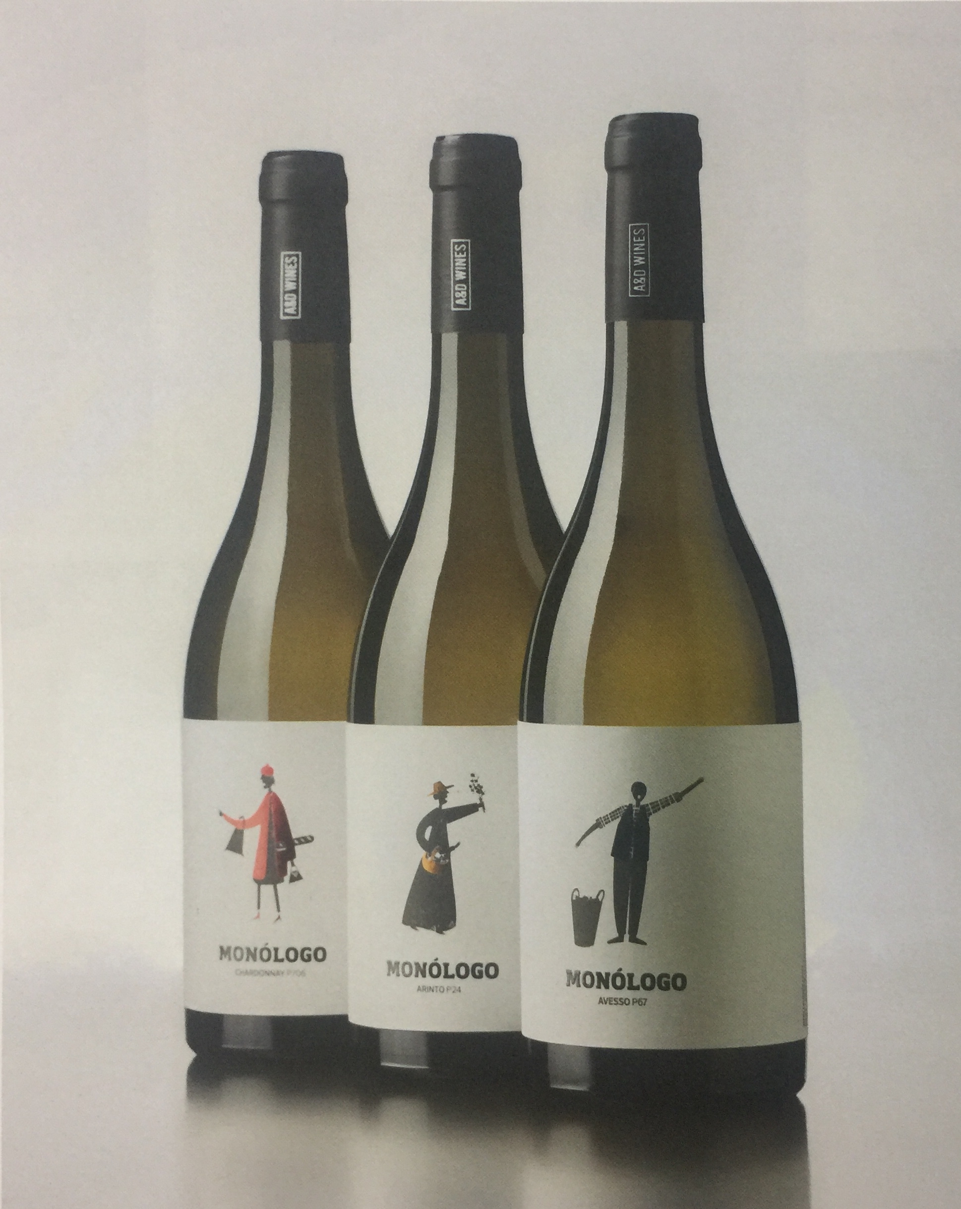 誰又是誰的演員-人物插畫葡萄酒包裝設計